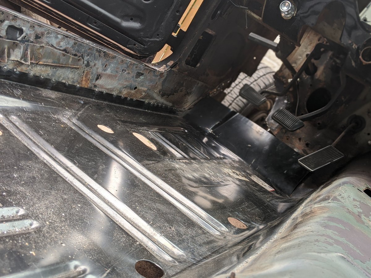 Floor and rust repair on classic chassis